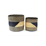 Black and Gold Sisal Bin