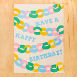 Birthday Paper Chain Card