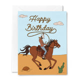 Happy Birthday Cowboy Card