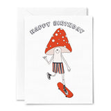 Mushroom Skating Card