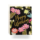 Cactus Blooms Birthday Card