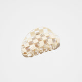Checker Claw Clip | Clear