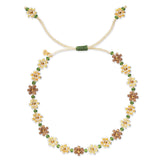 Beaded Flower Bracelet | Neutral