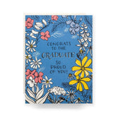Floral Toile Congrats Graduate Card