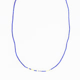 Lapiz Beaded Necklace With Gold Accents