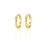 Classic Hinged 12mm Huggie Hoop Earrings | 18K GV