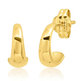 14k Tapered Hoops