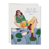 Swan Mom Mother's Day Card