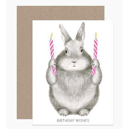 birthday wishes bunny card