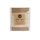Natural Glitter Twine Card | Gold