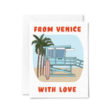 Lifeguard From Venice With Love Card