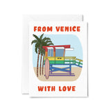 Rainbow Lifeguard From Venice Card