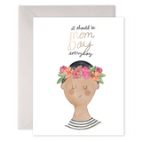 Mom Flower Crown Card