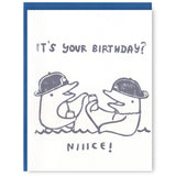 Dolphin Bro Birthday Card