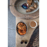 Oval Stoneware Berry Bowl | Brown