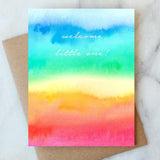 Rainbow Baby Welcome Card
