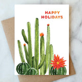 Happy Holidays Blooming Cactus Boxed Notes