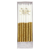 Glitter Dipped Candles | Gold