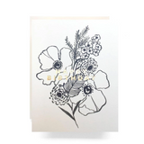 Poppy Bouquet Birthday Card