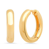 Thick Gold Huggie | 15mm