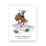 Bucking Bronc Dad Card