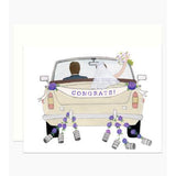 Congrats Wedding Car Card