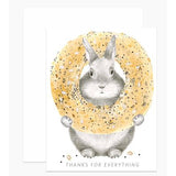 Bagel Bunny Thanks For Everything Card