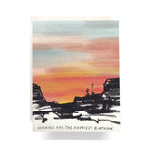 Mesa Sunset Birthday Card