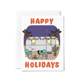 Happy Holidays Airstream Box Notes | Set of 6
