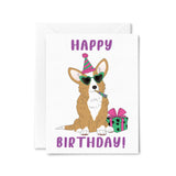 Happy Birthday Corgi Card