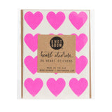 Heart Stickers | Neon Pink