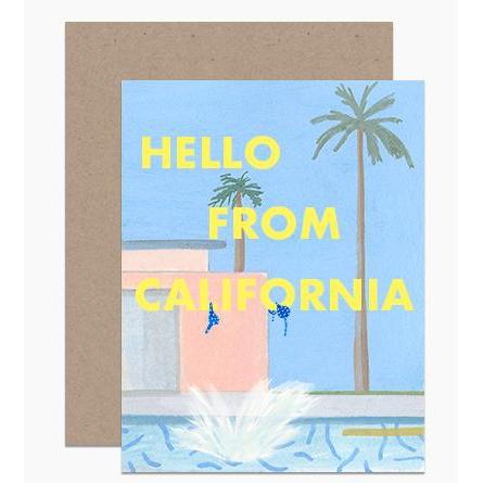 hello from california card