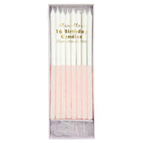 Glitter Dipped Candles | Pale Pink