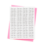 i love you i love you card