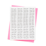 i love you i love you card