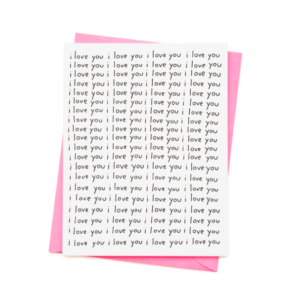 i love you i love you card