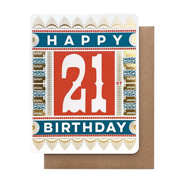 happy 21st card