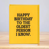 Oldest Person Card