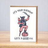 Let's Parrrrty Birthday Card