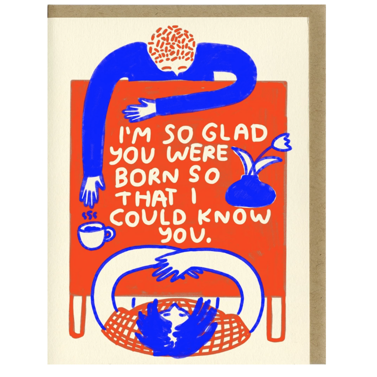 i'm so glad birthday A2 card