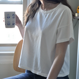 Fille Tee | Clean White