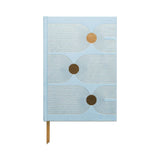 Hard Cover Suede Cloth Journal | Arch Dot Blue