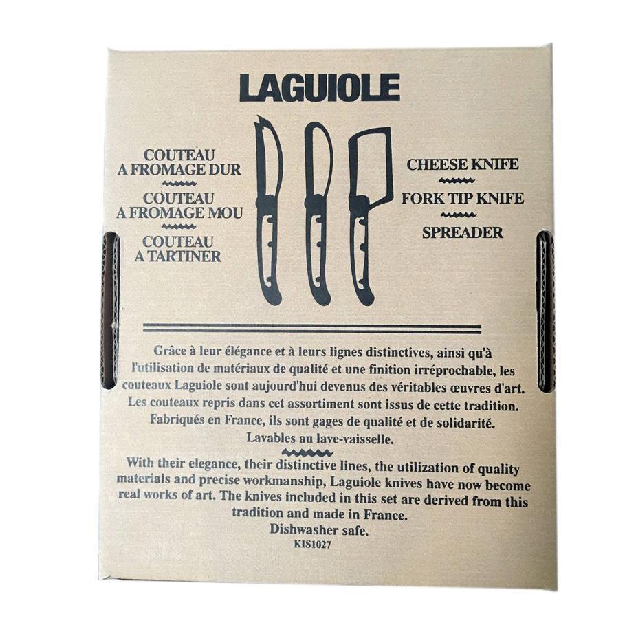 Laguiole Three Piece Cheese Set- Black