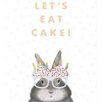 let's eat cake foil card