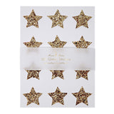 Gold Glitter Stars Stickers