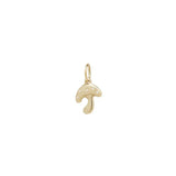 14k Amanita Mushroom Charm With 18" Chain