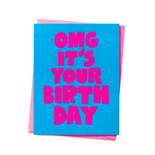 omg birthday card