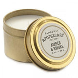 Apothecary 2 oz Gold Tin | Amber & Smoke