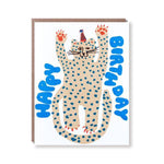 party cheetah birthday card