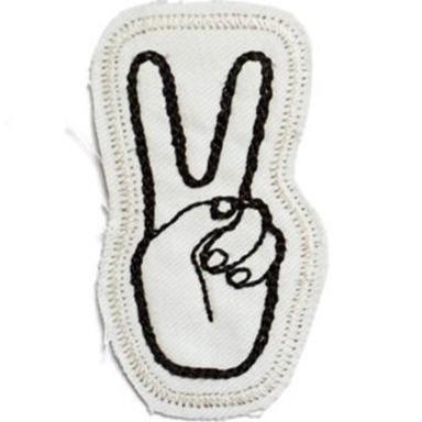 peace stitched patch